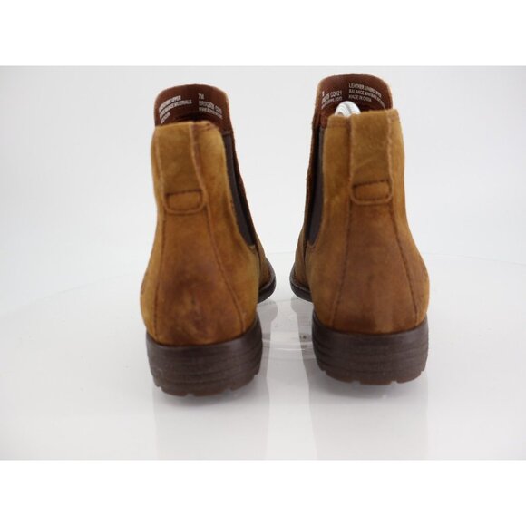 Born Women's Laney Chelsea Boot Size 7 Brown Leather Block Heel Pointed Ankle - Picture 5 of 14